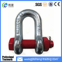 Forged Alloy Steel Bolt Type Chain Shackles G2150 shackles